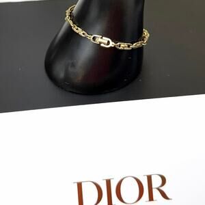 Dior bracelet authentic vintage gold in color! Beautiful! Good condition!